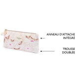 Trousse Office Chic Fleurs taupe 5