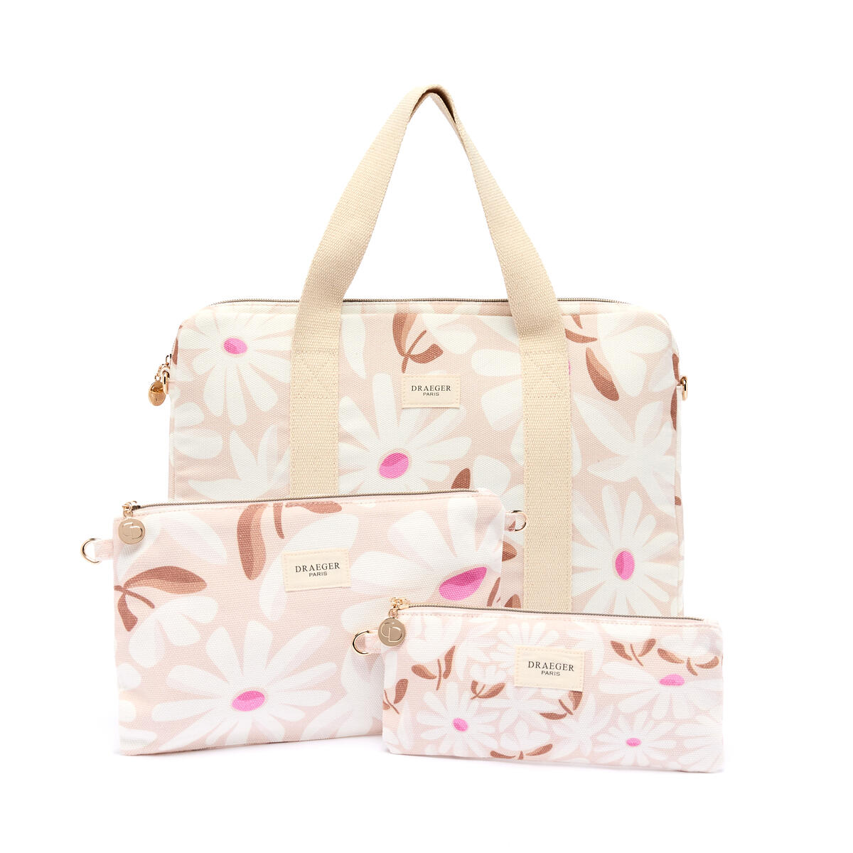 Trousse Office Chic Fleurs taupe 6