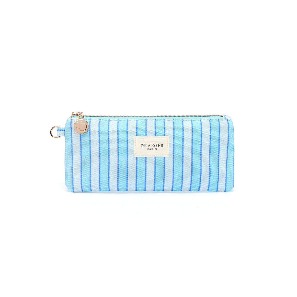 Estuche para lápices de rayas Office Chic - Turquesa