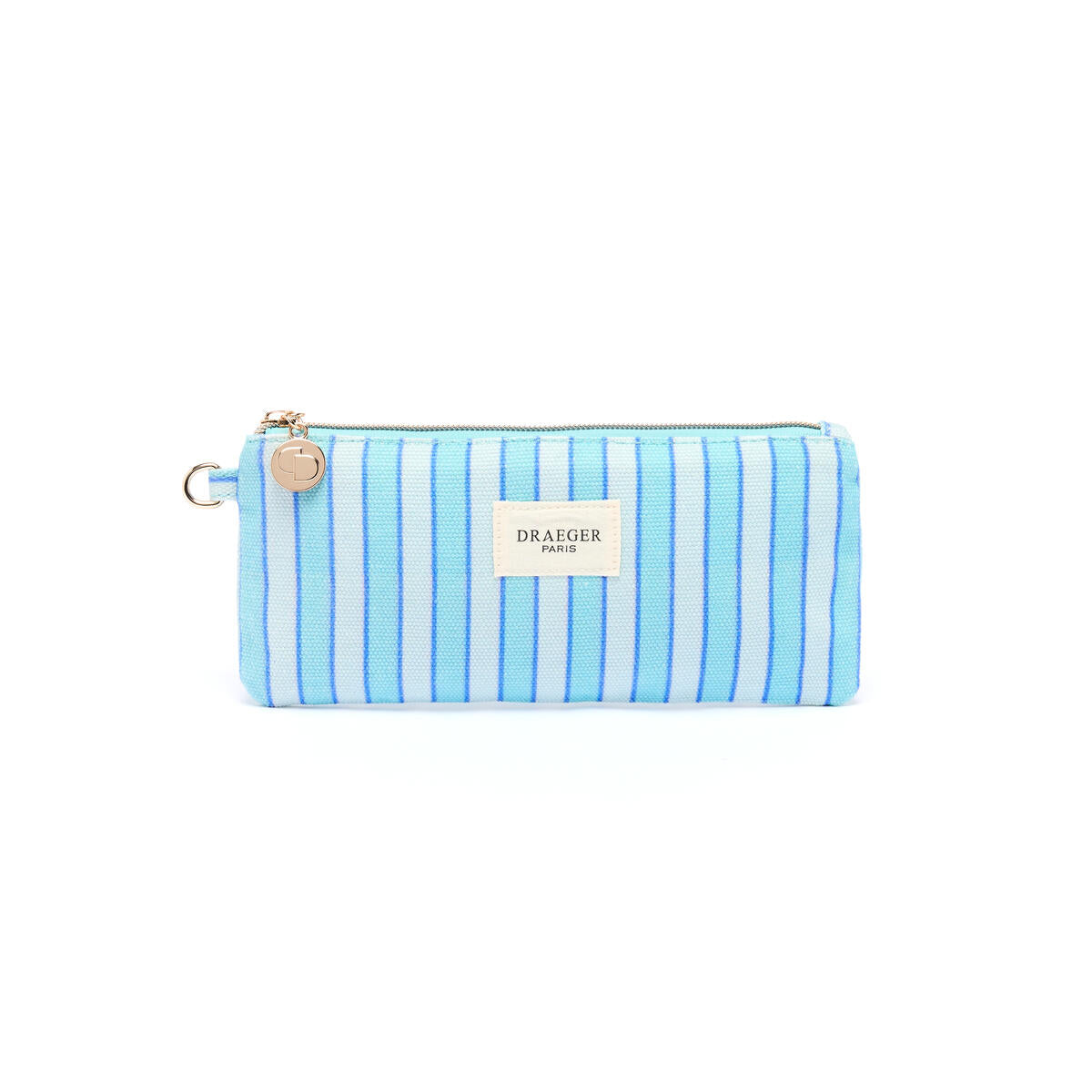 Trousse Office Chic Rayures turquoise 1