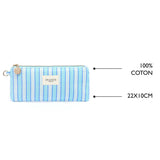 Trousse Office Chic Rayures turquoise 4