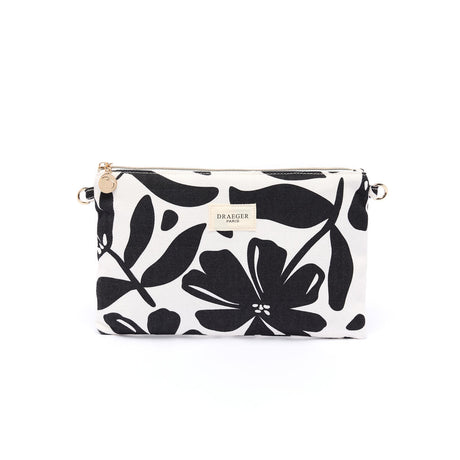 Pochette Office Chic Fleurs noir 1