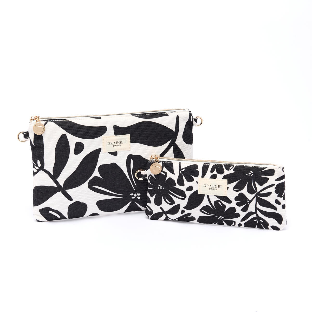 Pochette Office Chic Fleurs noir 3