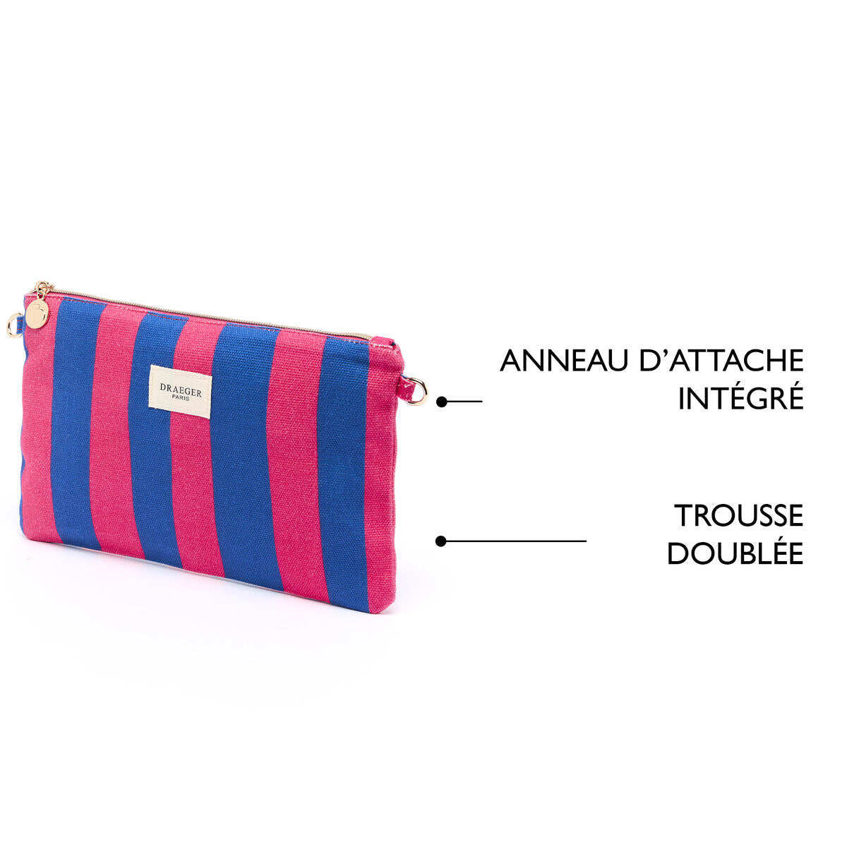Pochette Office Chic Bleu et rouge 5