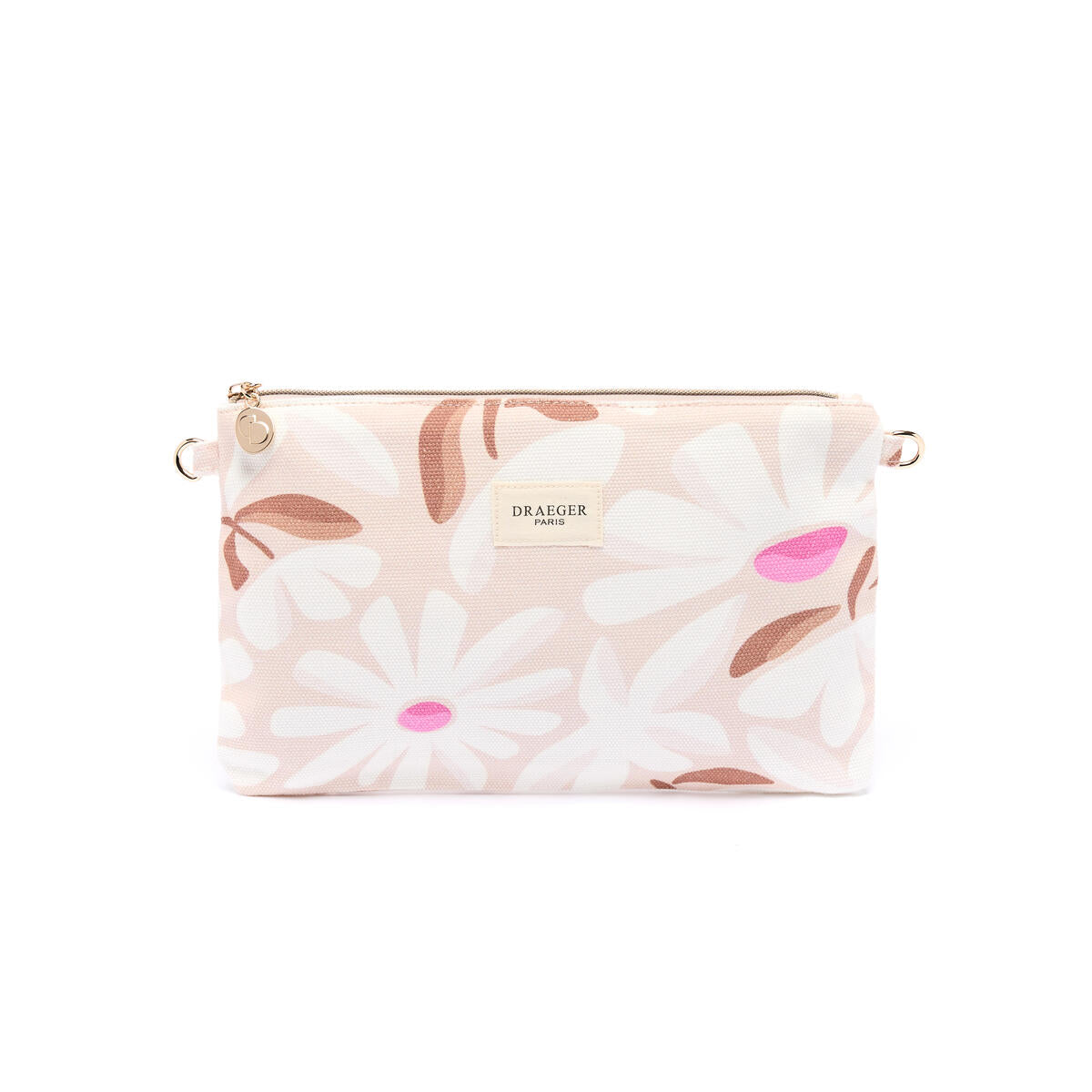 Pochette Office Chic Fleurs taupe 1