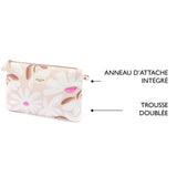 Pochette Office Chic Fleurs taupe 5