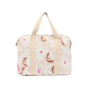 Sac Ordinateur Office Chic Fleurs Taupe 01