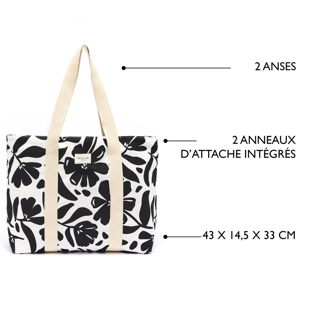 Bolsa de algodón elegante para la oficina: varios patrones