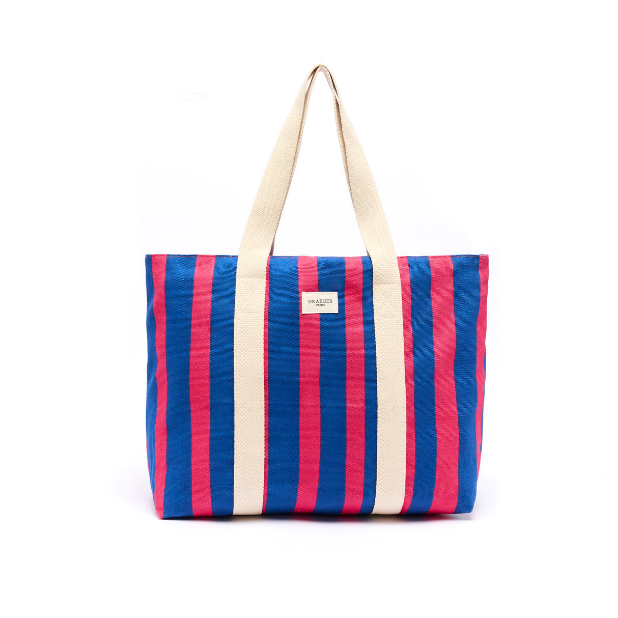 Bolso de mano a rayas elegante de oficina - Frambuesa