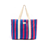 Bolso de mano a rayas elegante de oficina - Frambuesa