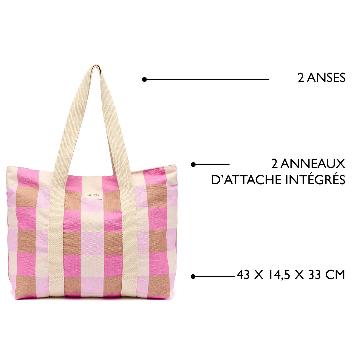 Bolsa de algodón elegante para la oficina: varios patrones