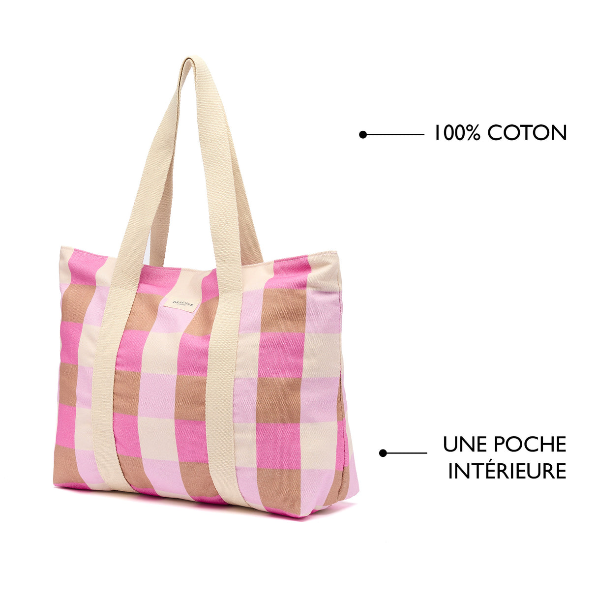 Bolsa de algodón elegante para la oficina: varios patrones