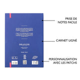 Libreta Office Chic A5 - Flores negras