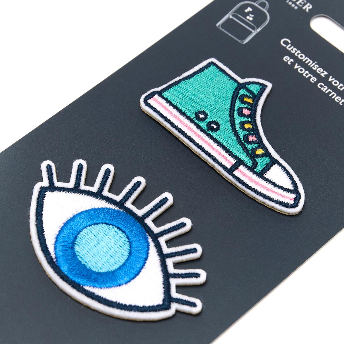 Patchs Stickers Brodés - Plusieurs Styles Bleu vert 2