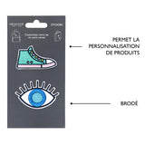 Patchs Stickers Brodés - Plusieurs Styles Bleu vert 4