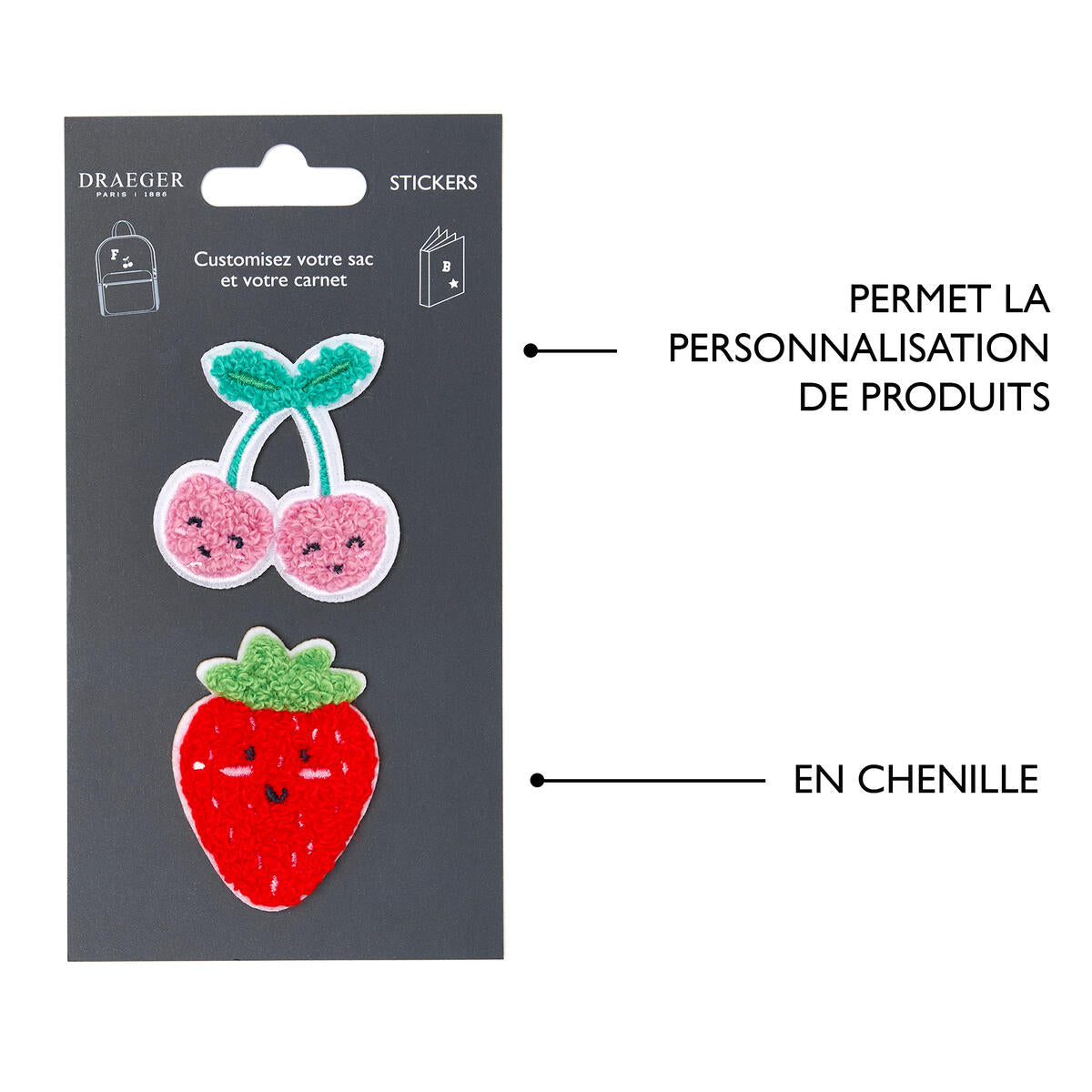 Patchs Stickers Brodés - Plusieurs Styles Cerise 4