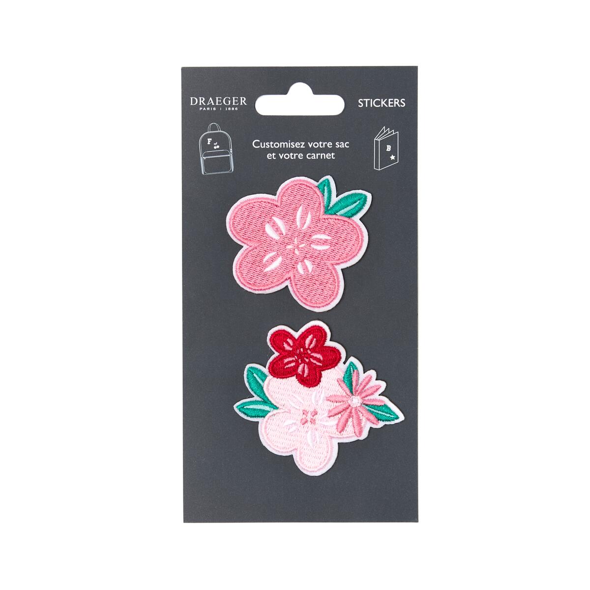 Patchs Stickers Brodés - Plusieurs Styles Rose poudrée 1