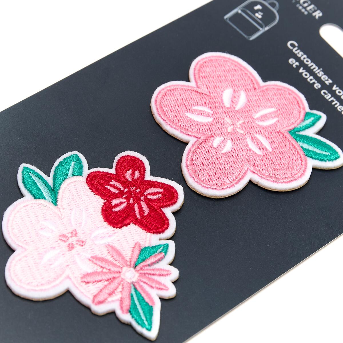 Patchs Stickers Brodés - Plusieurs Styles Rose poudrée 2