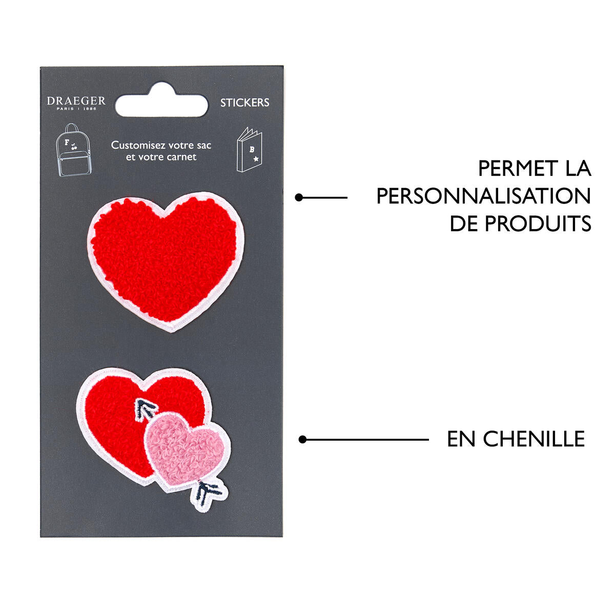 Patchs Stickers Brodés - Plusieurs Styles Rouge 4