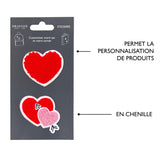 Patchs Stickers Brodés - Plusieurs Styles Rouge 6