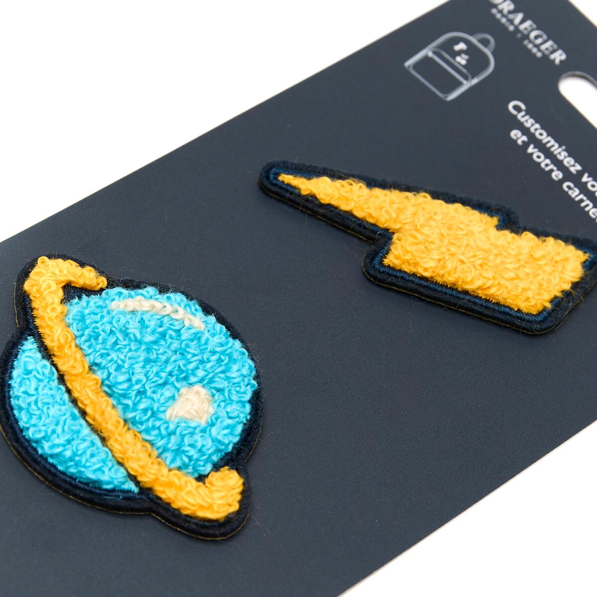 Patchs Stickers Brodés - Plusieurs Styles Bleu 2