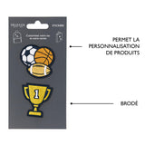 Patchs Stickers Brodés - Plusieurs Styles Jaune 4