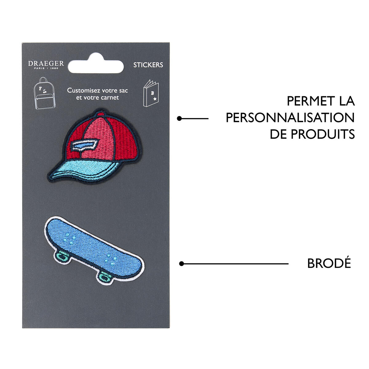 Patchs Stickers Brodés - Plusieurs Styles Bleu roi 4