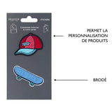 Patchs Stickers Brodés - Plusieurs Styles Bleu roi 4