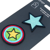 Patchs Stickers Brodés - Plusieurs Styles Rayures turquoise 2