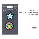 Patchs Stickers Brodés - Plusieurs Styles Rayures turquoise 4