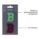 Patchs Lettres Brodés Ma Rentrée Personnalisée B 4