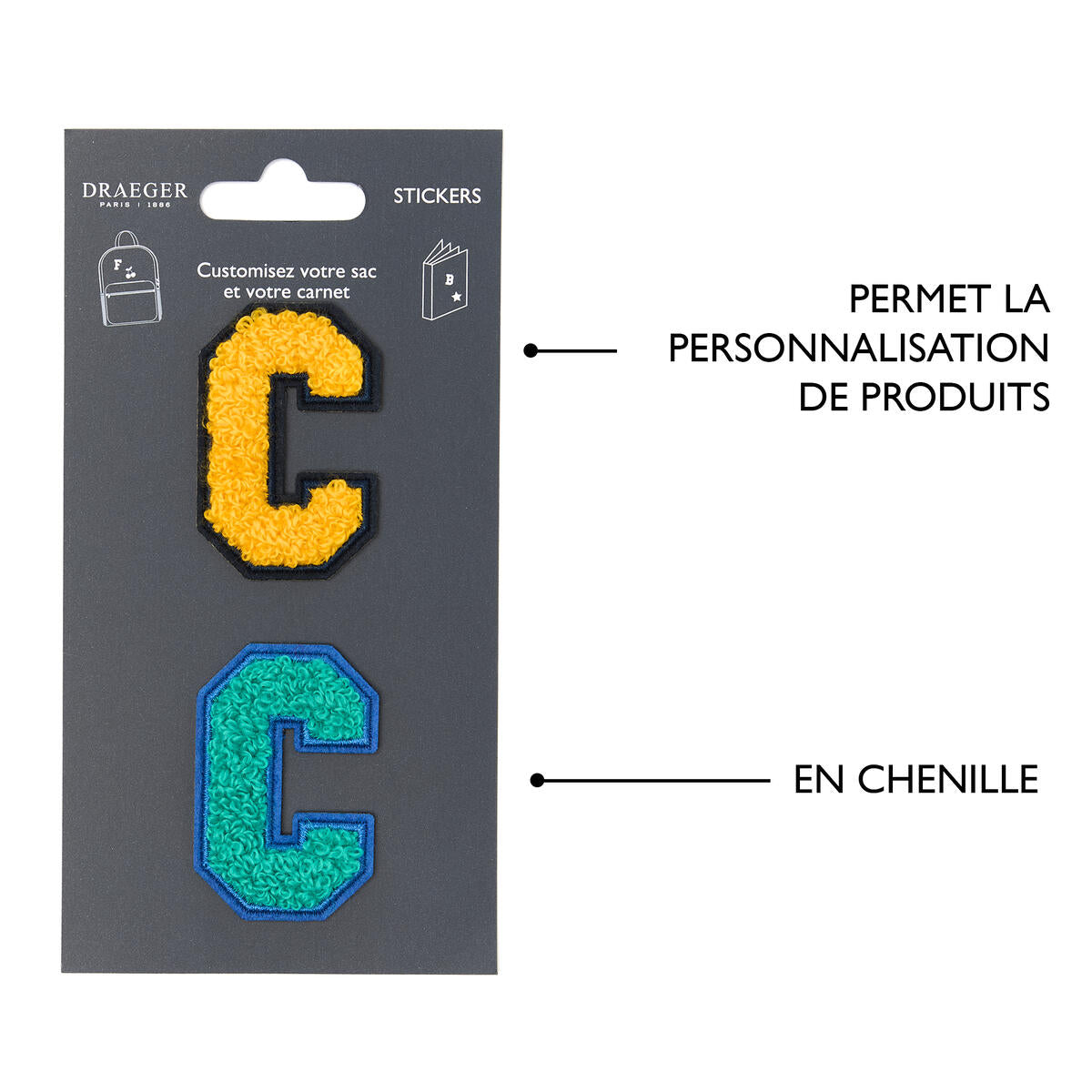 Patchs Lettres Brodés Ma Rentrée Personnalisée C 4