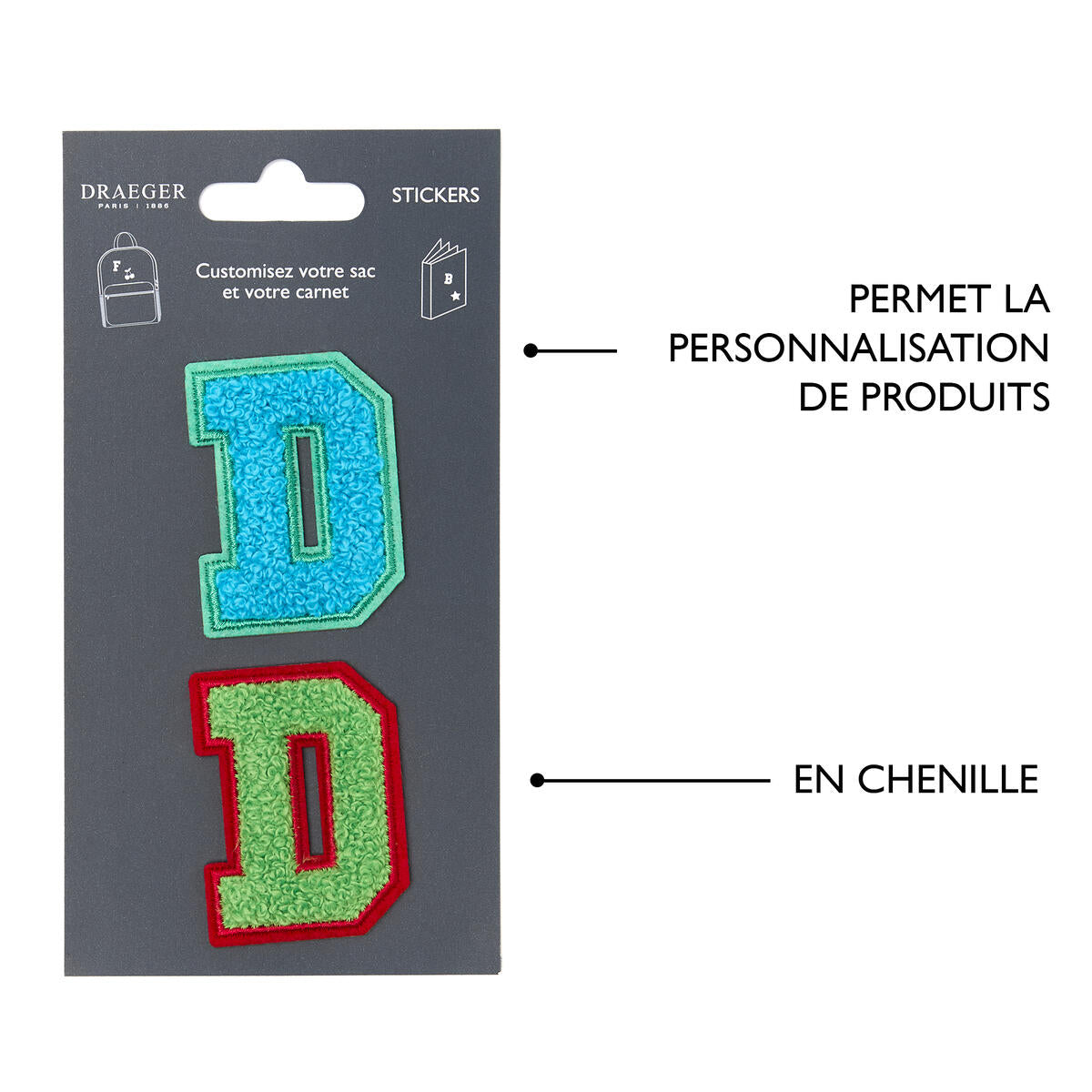 Patchs Lettres Brodés Ma Rentrée Personnalisée D 4