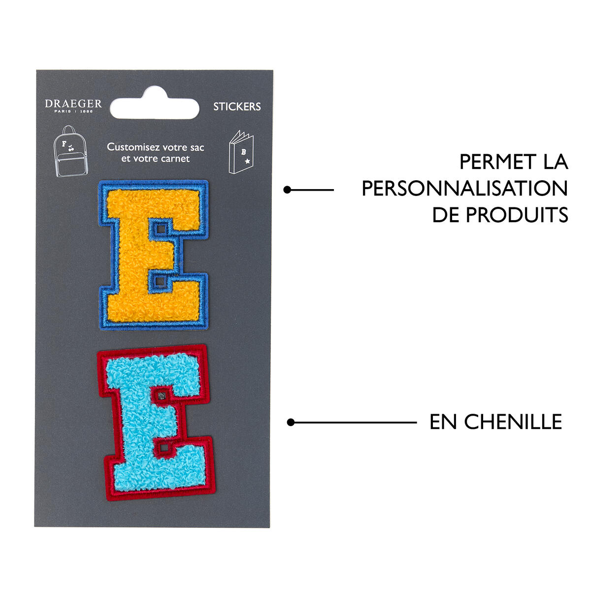 Patchs Lettres Brodés Ma Rentrée Personnalisée E 4