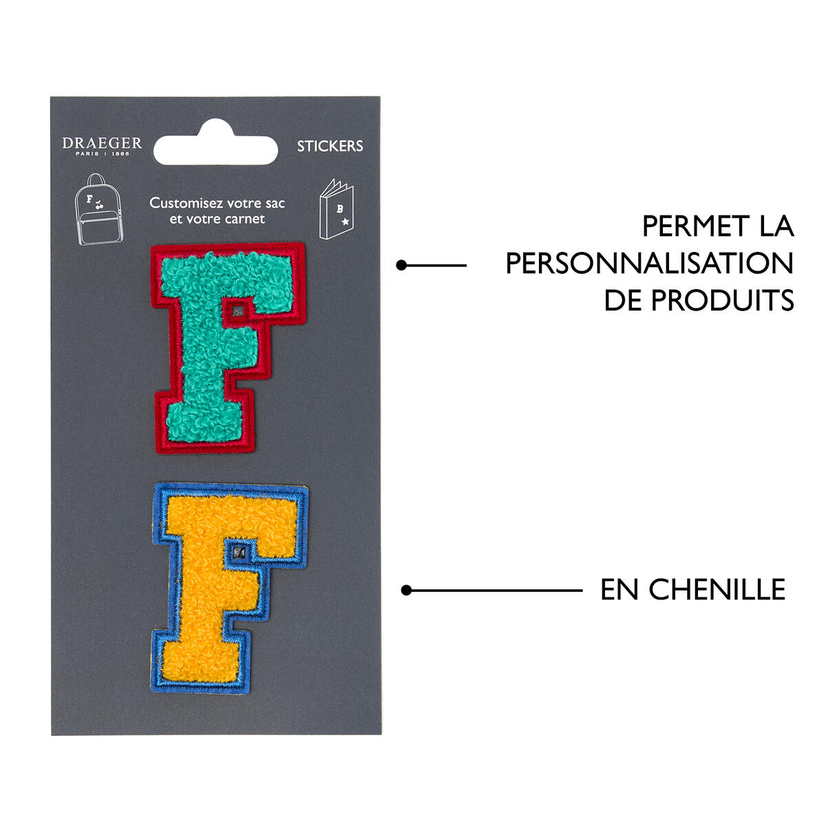 Patchs Lettres Brodés Ma Rentrée Personnalisée F 4