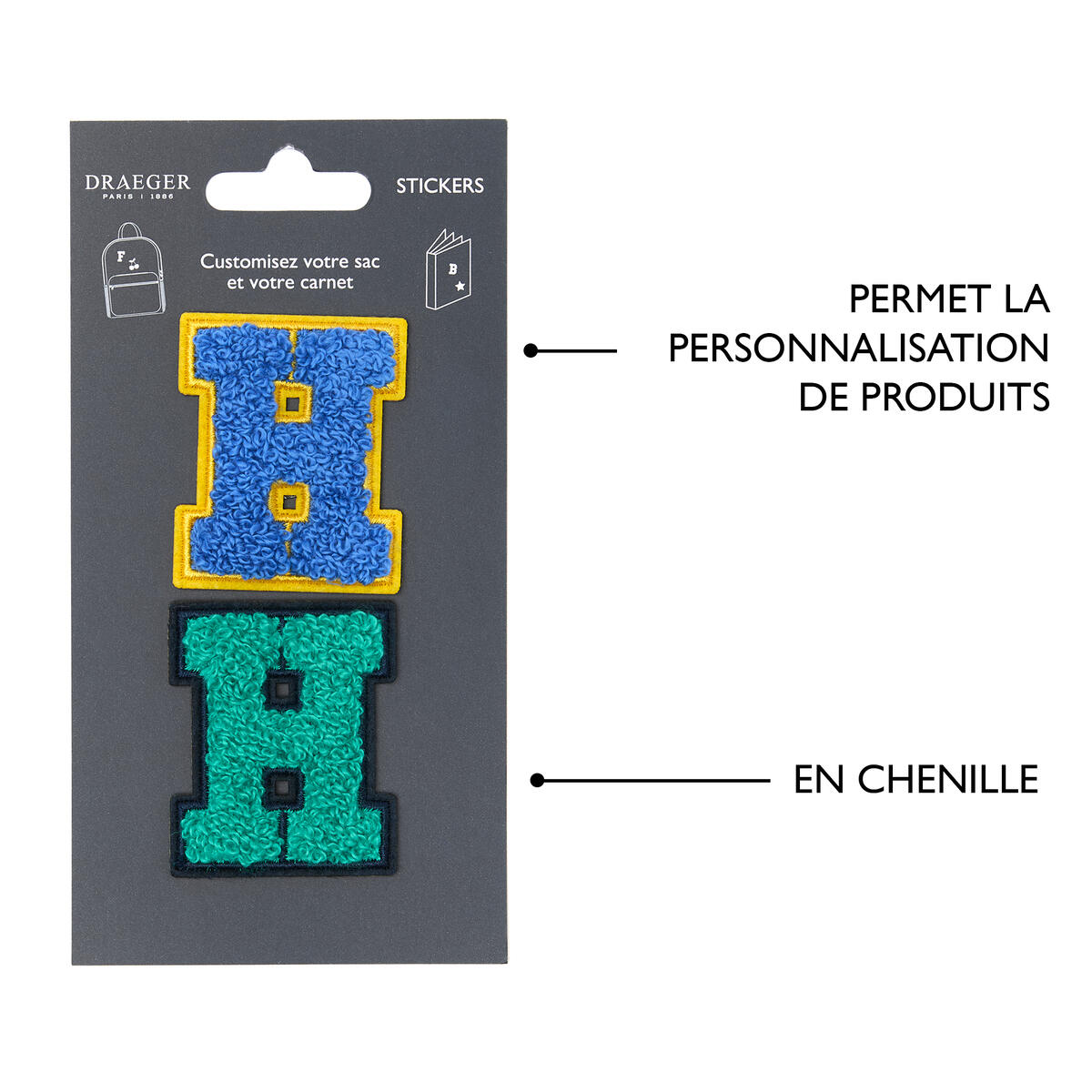 Patchs Lettres Brodés Ma Rentrée Personnalisée H 4