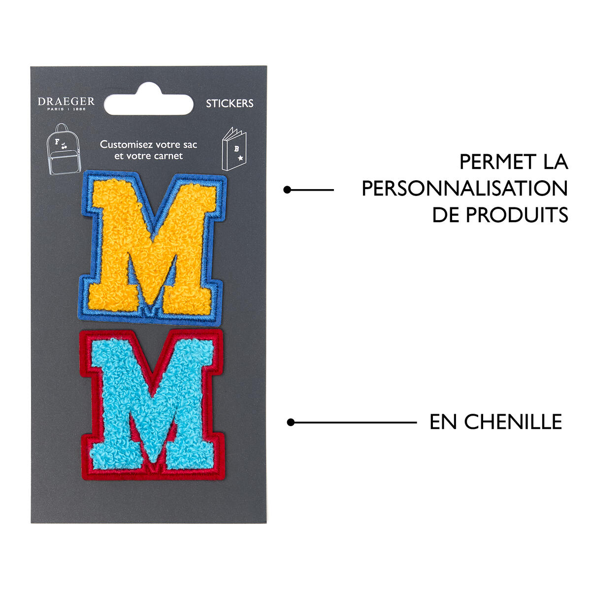 Patchs Lettres Brodés Ma Rentrée Personnalisée M 4