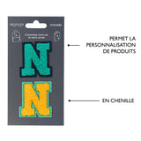 Patchs Lettres Brodés Ma Rentrée Personnalisée N 4