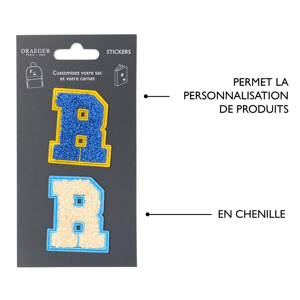 Patchs Lettres Brodés Ma Rentrée Personnalisée