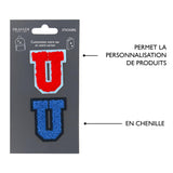 Patchs Lettres Brodés Ma Rentrée Personnalisée U 4