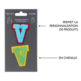 Patchs Lettres Brodés Ma Rentrée Personnalisée V 4