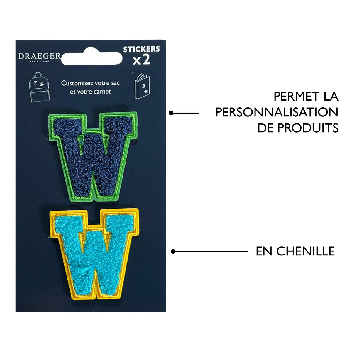 Patchs Lettres Brodés Ma Rentrée Personnalisée W 4