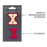 Patchs Lettres Brodés Ma Rentrée Personnalisée X 4