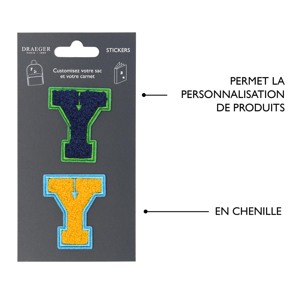 Patchs Lettres Brodés Ma Rentrée Personnalisée Y 4