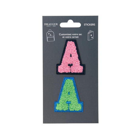 Patchs Lettres Brodés Ma Rentrée Personnalisée A rose 1