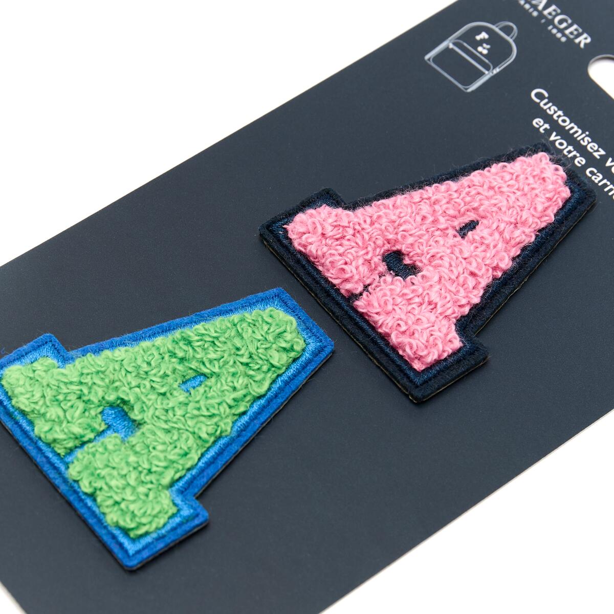 Patchs Lettres Brodés Ma Rentrée Personnalisée A rose 2