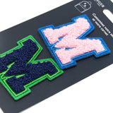 Patchs Lettres Brodés Ma Rentrée Personnalisée M rose 2