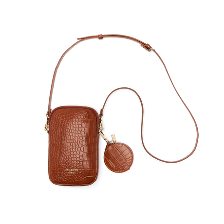Pochette de téléphone croco