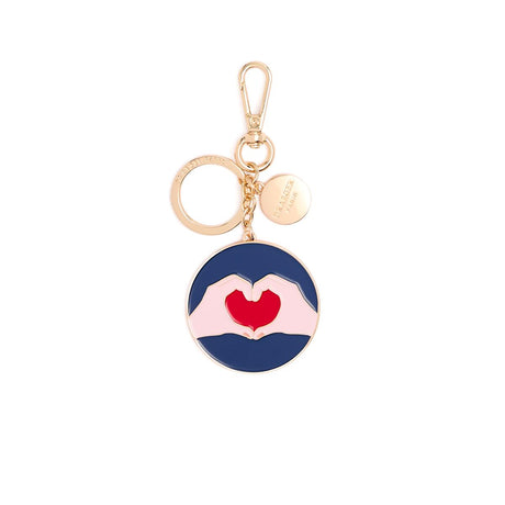 Charms Dorés Cœur avec Mains 1