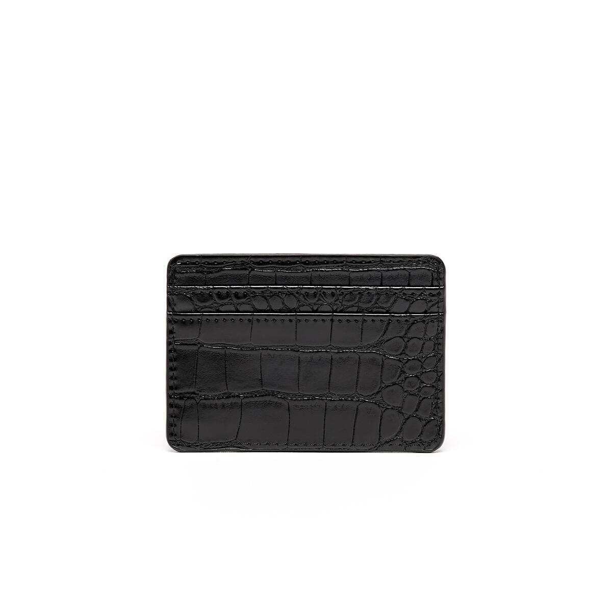 Porte-Cartes Croco Noir 2